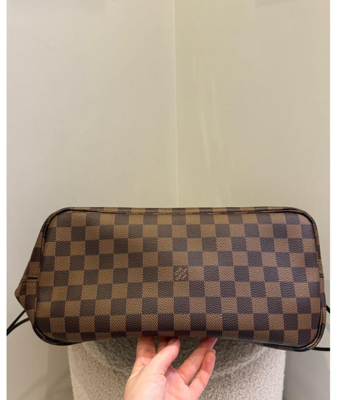 LOUIS VUITTON Коричневая сумка тоут из канвы, фото 4