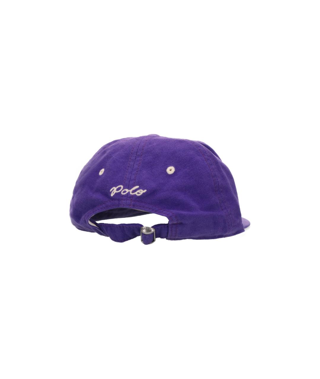 POLO RALPH LAUREN Фиолетовая хлопковая кепка/бейсболка, фото 2