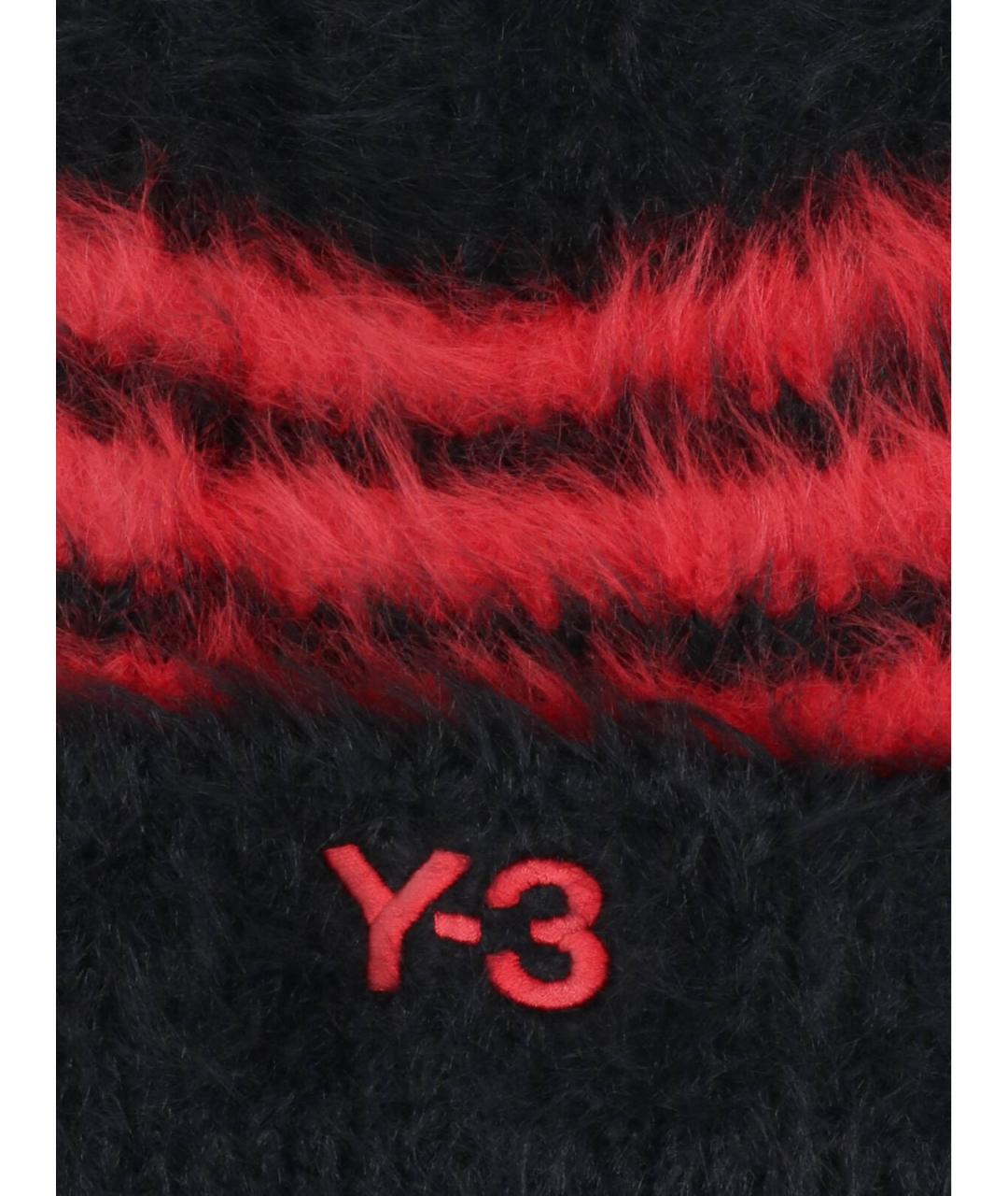Y-3 Черная синтетическая шапка, фото 3