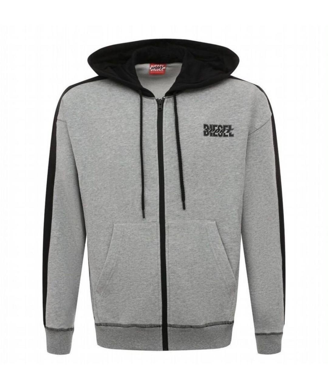 DIESEL Серый хлопковый спортивный костюм, фото 5