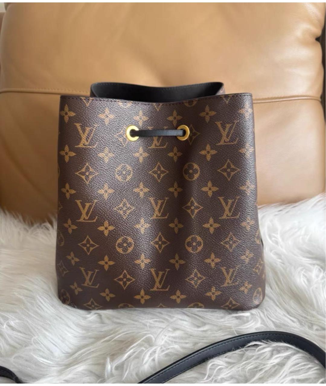 LOUIS VUITTON Коричневая сумка через плечо из канвы, фото 3