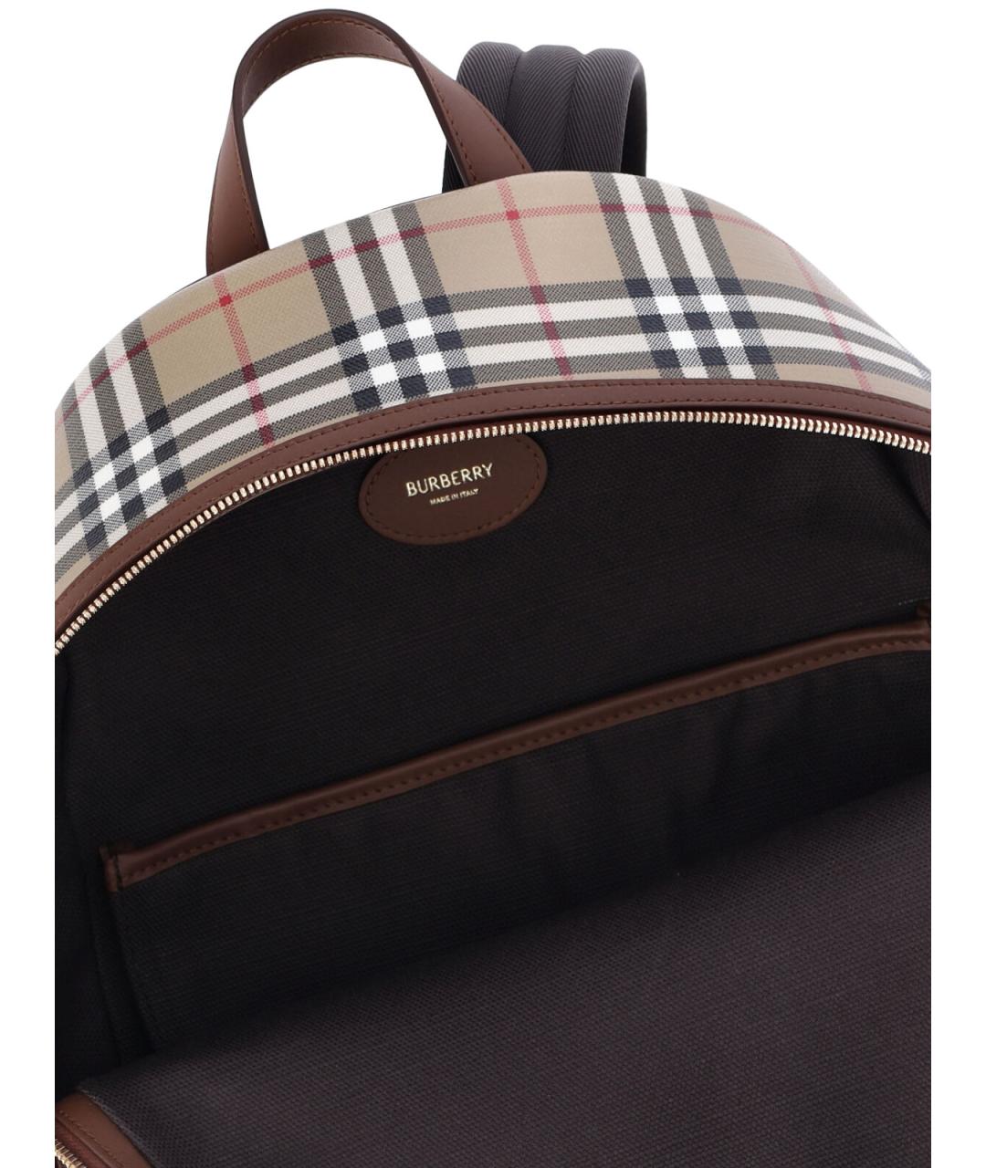 BURBERRY Бежевый хлопковый рюкзак, фото 4