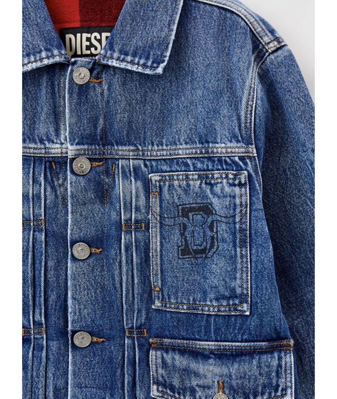 DIESEL Синяя хлопковая куртка, фото 2