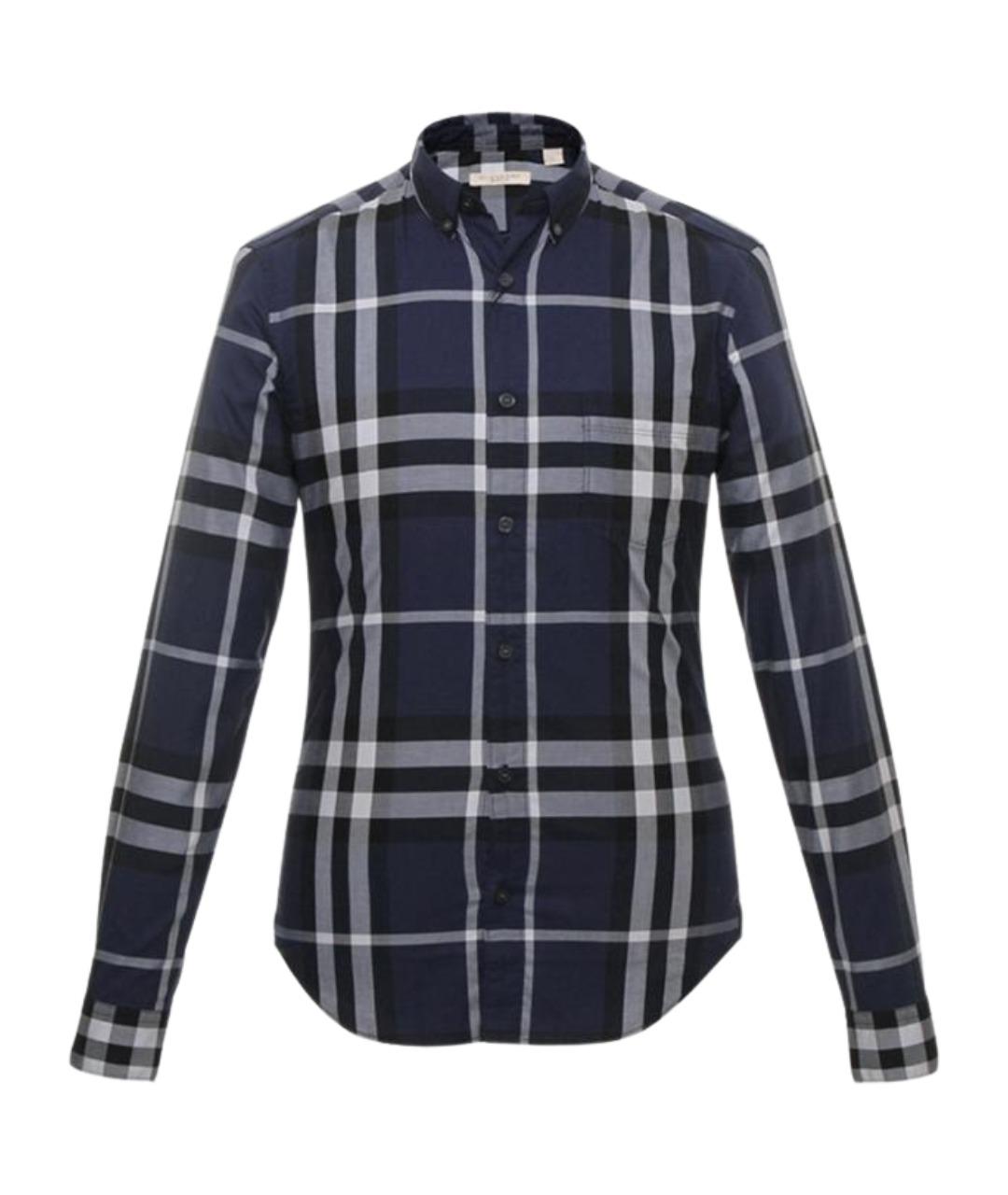 BURBERRY Темно-синяя классическая рубашка, фото 1