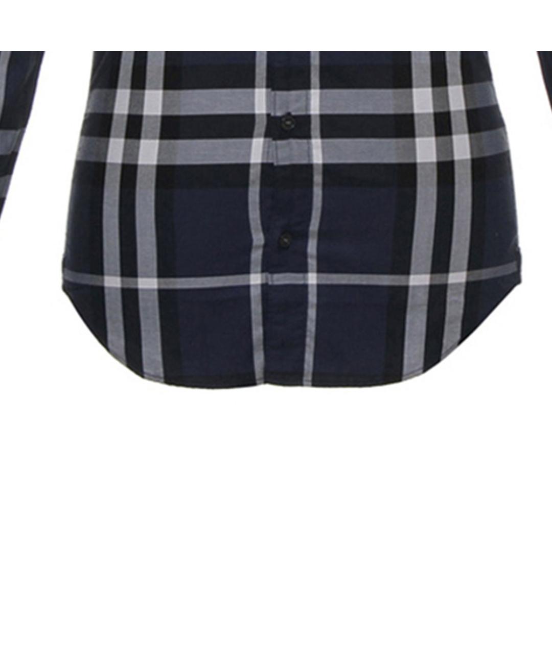 BURBERRY Темно-синяя классическая рубашка, фото 5