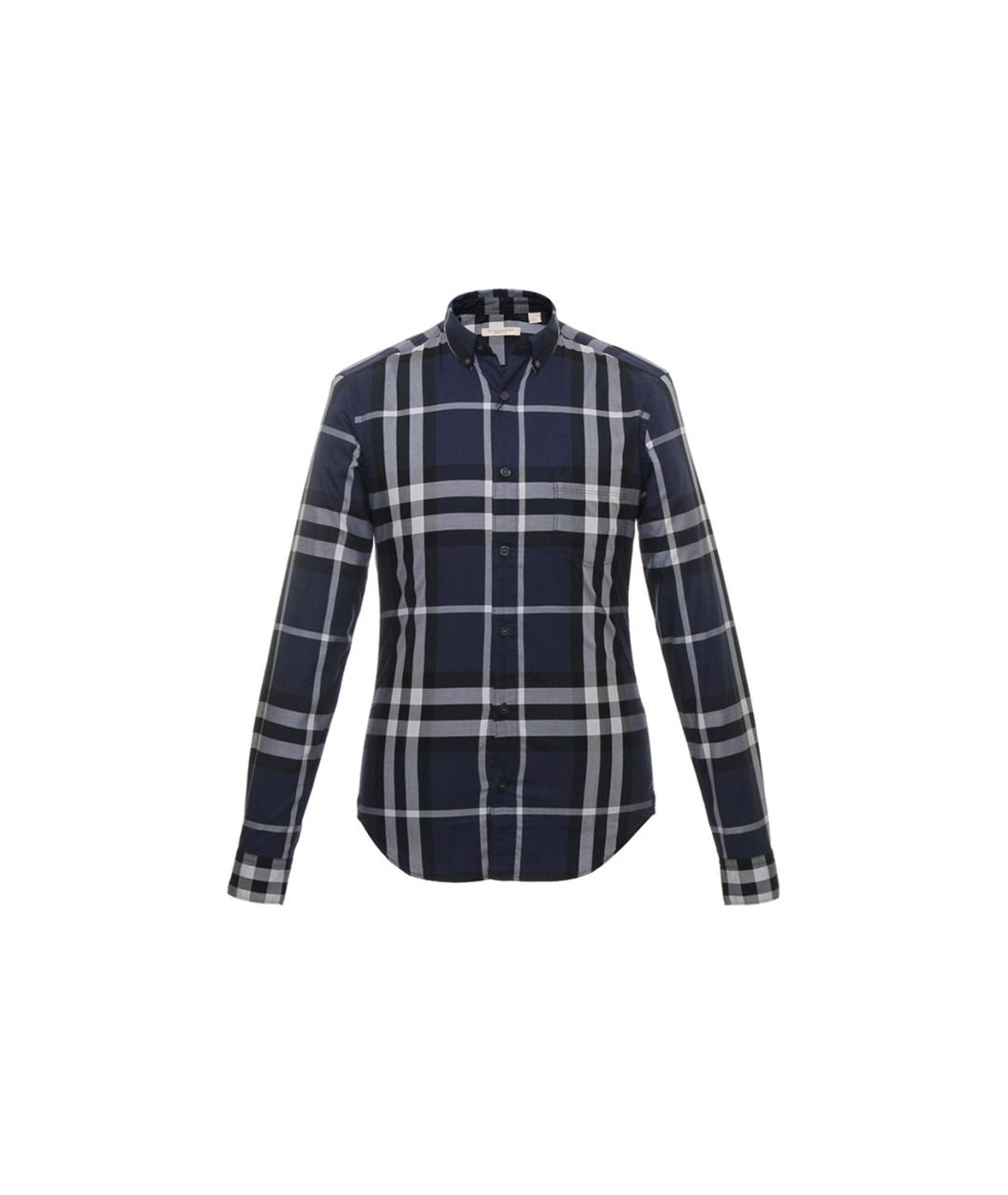 BURBERRY Темно-синяя классическая рубашка, фото 6