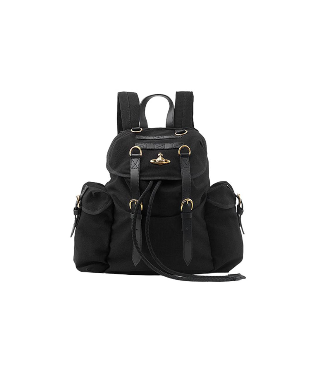 VIVIENNE WESTWOOD Черный тканевый рюкзак, фото 5