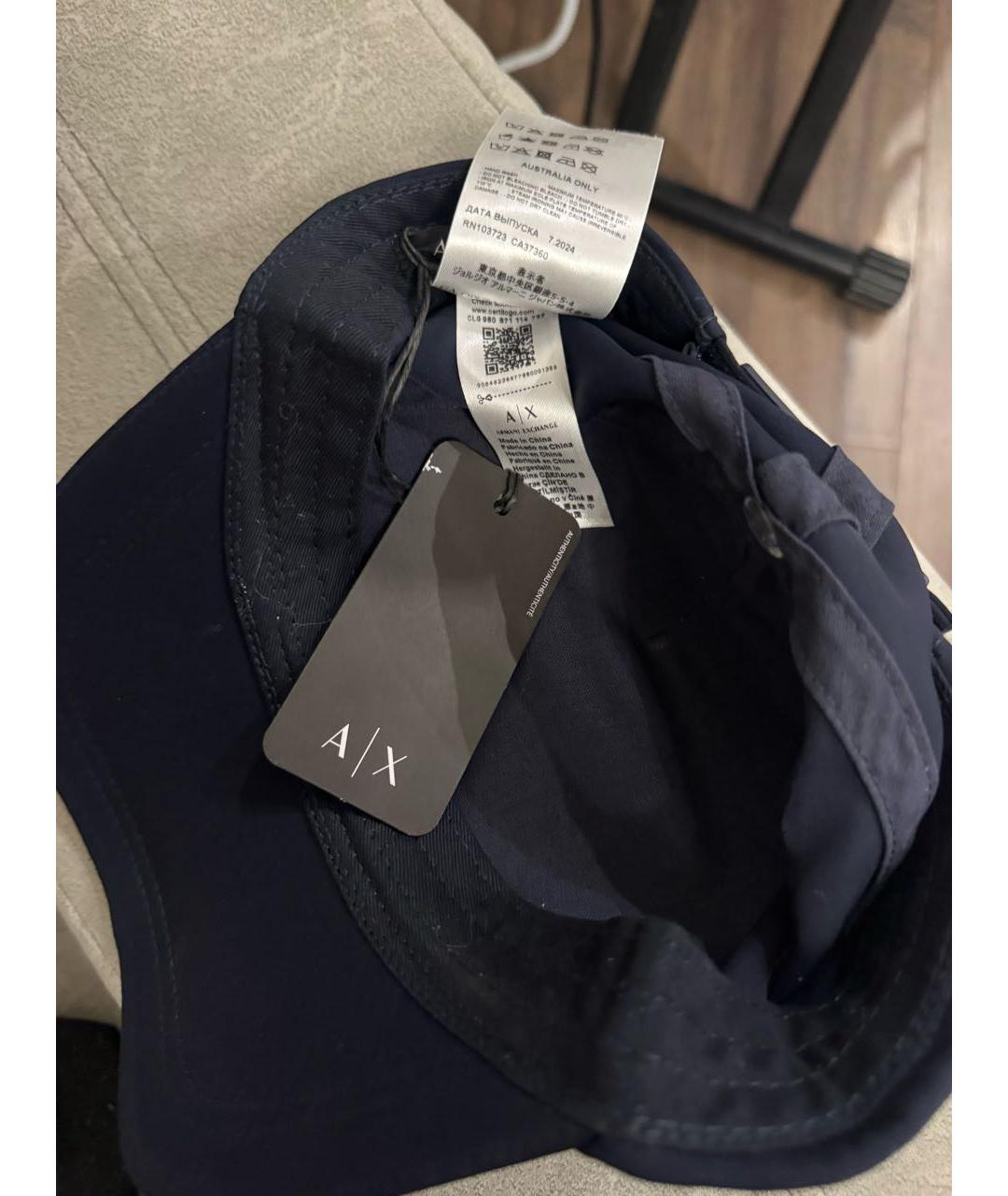 ARMANI EXCHANGE Темно-синяя кепка/бейсболка, фото 5