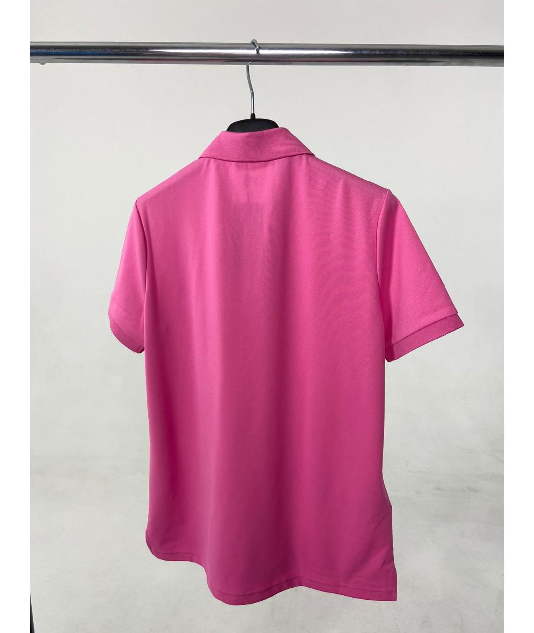 PRADA Розовая полиэстеровая футболка, фото 2