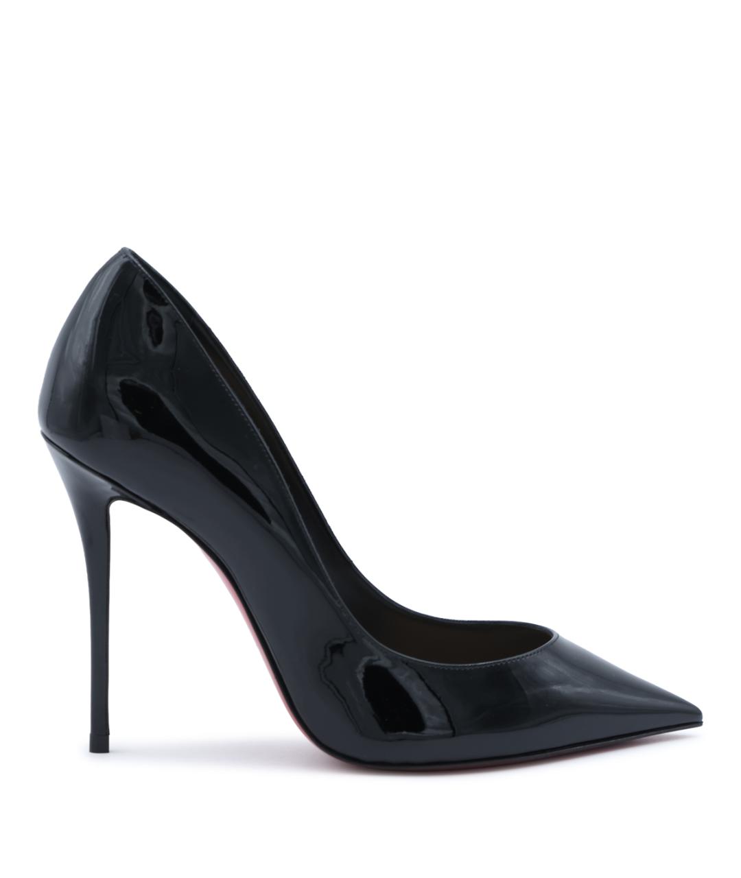 CHRISTIAN LOUBOUTIN Черные кожаные туфли, фото 1
