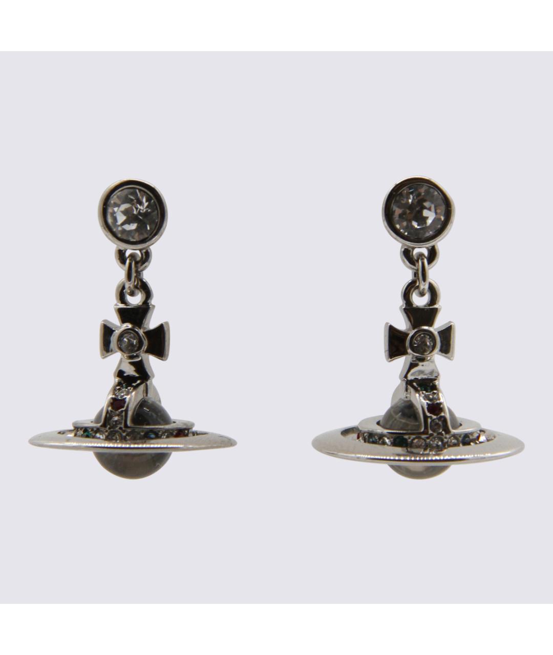 VIVIENNE WESTWOOD Серебряные металлические серьги, фото 3