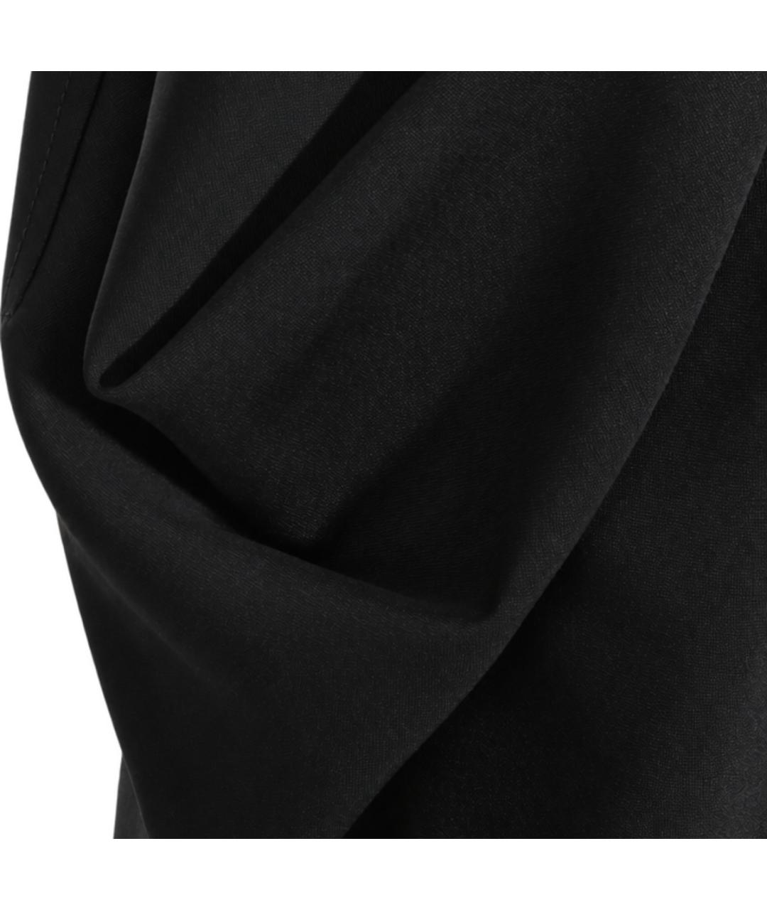 BOTTEGA VENETA Черная шерстяная юбка миди, фото 4