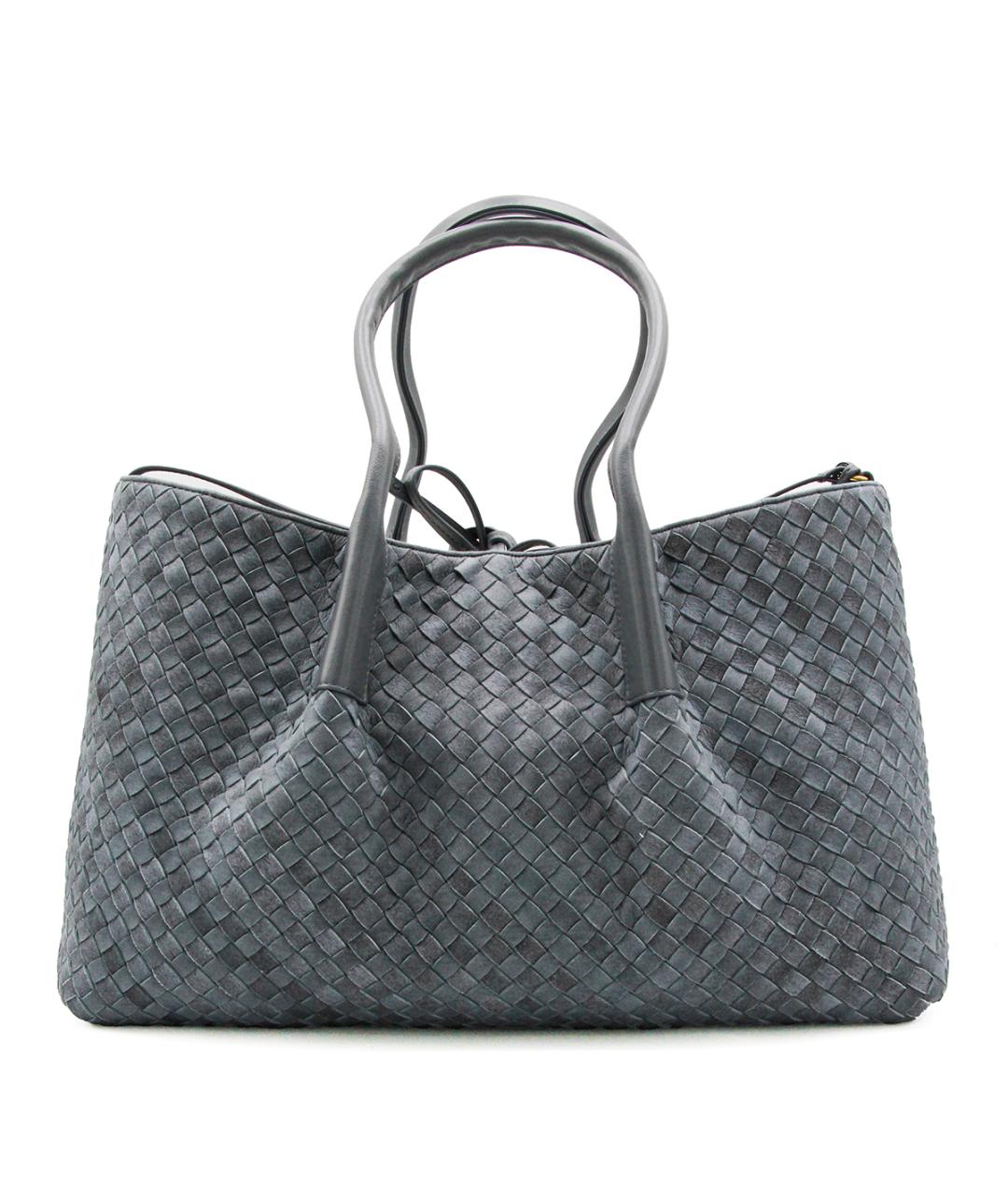 BOTTEGA VENETA Голубая замшевая сумка тоут, фото 5