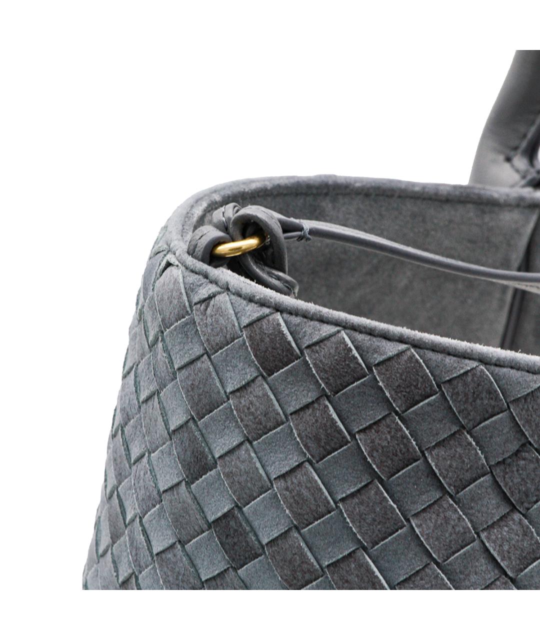 BOTTEGA VENETA Голубая замшевая сумка тоут, фото 7