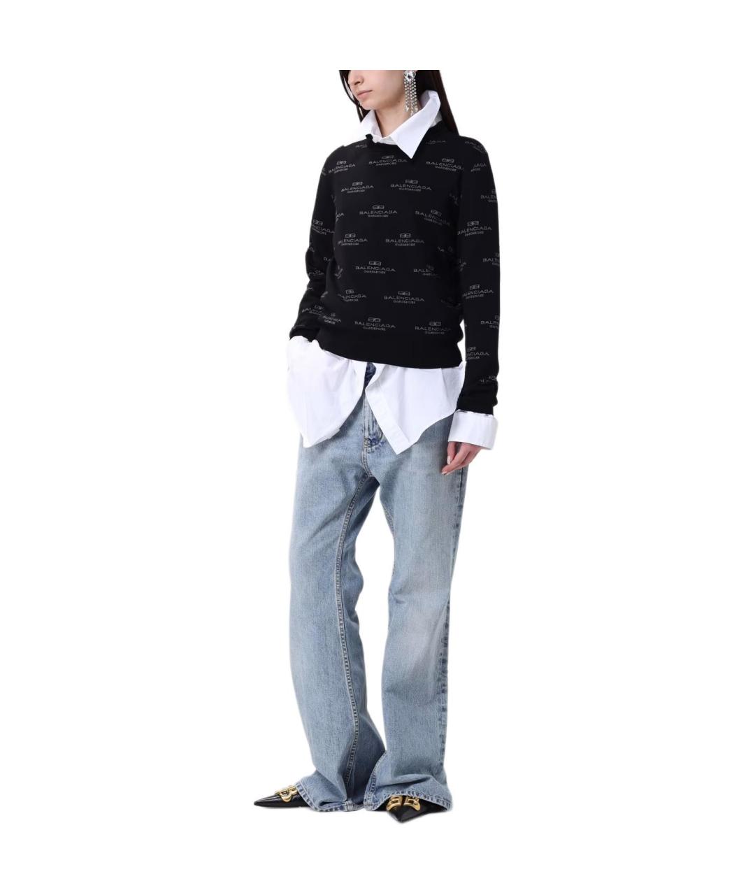 BALENCIAGA Черный джемпер / свитер, фото 3
