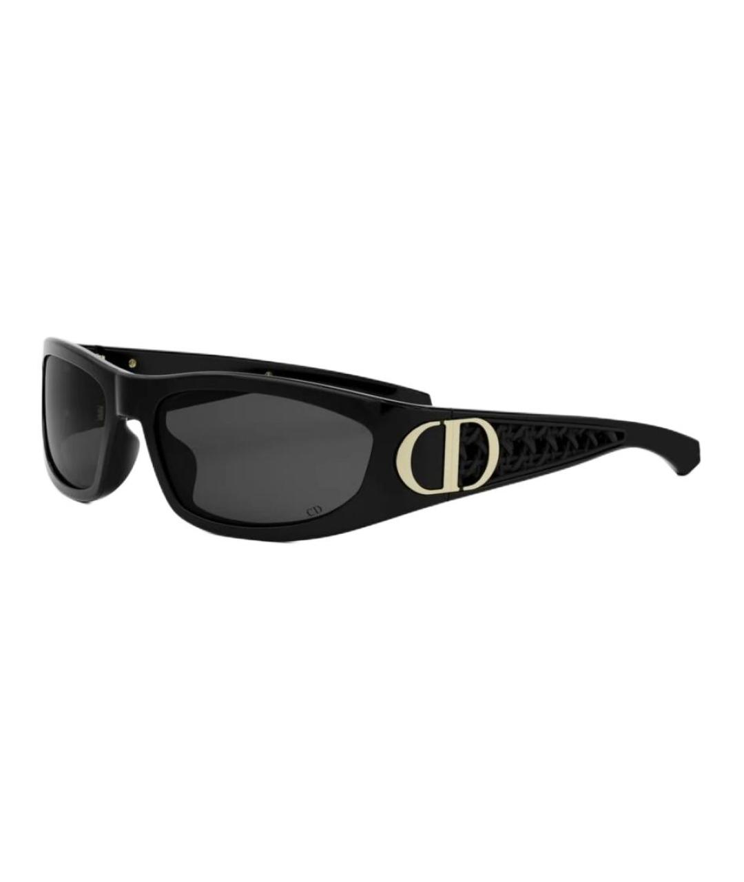 CHRISTIAN DIOR Черные пластиковые солнцезащитные очки, фото 1
