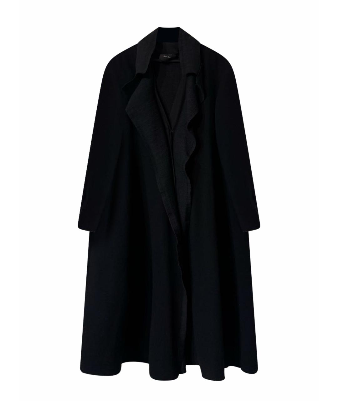 LANVIN Темно-синее шерстяное пальто, фото 1
