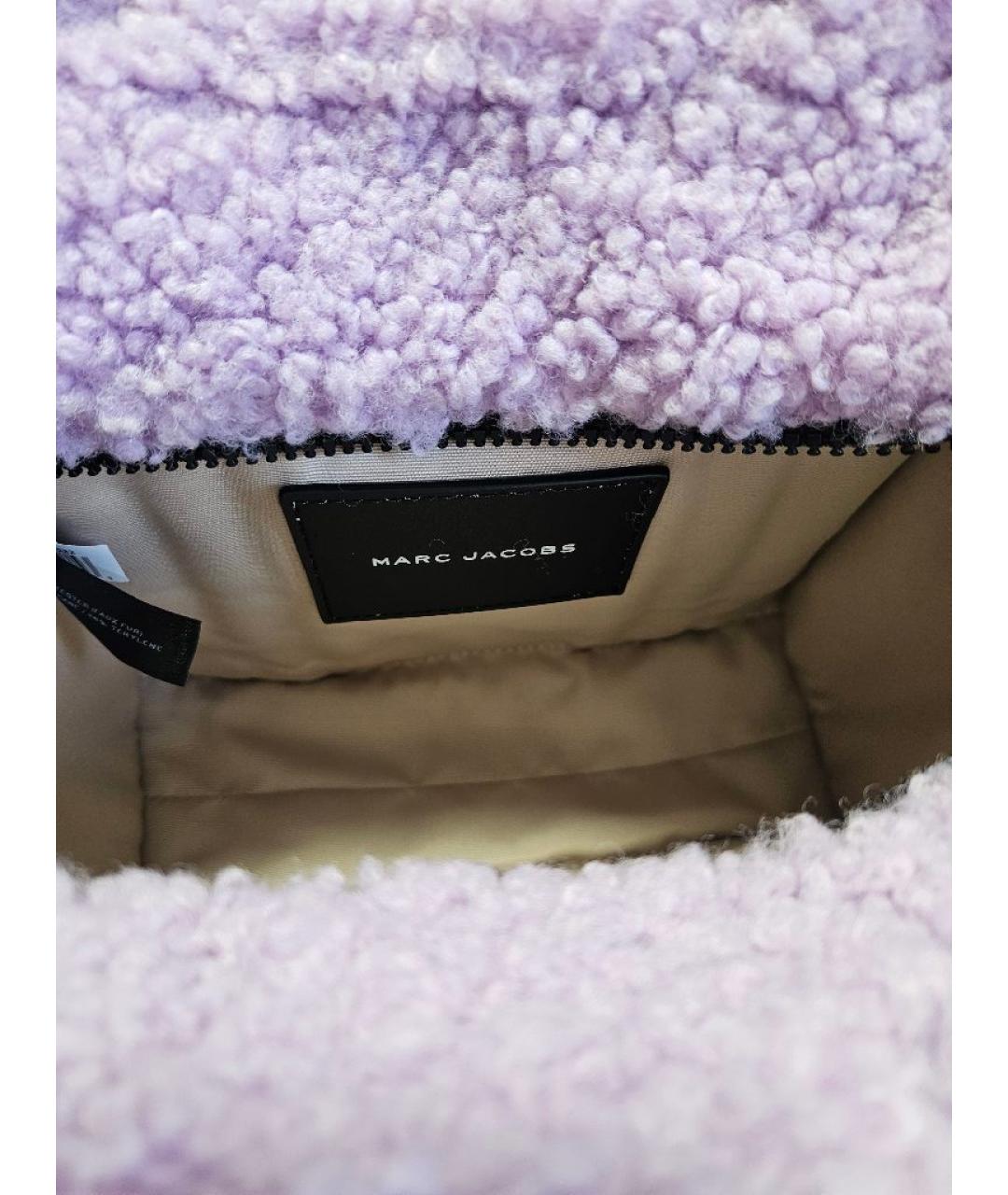 MARC JACOBS Фиолетовая тканевая сумка тоут, фото 4