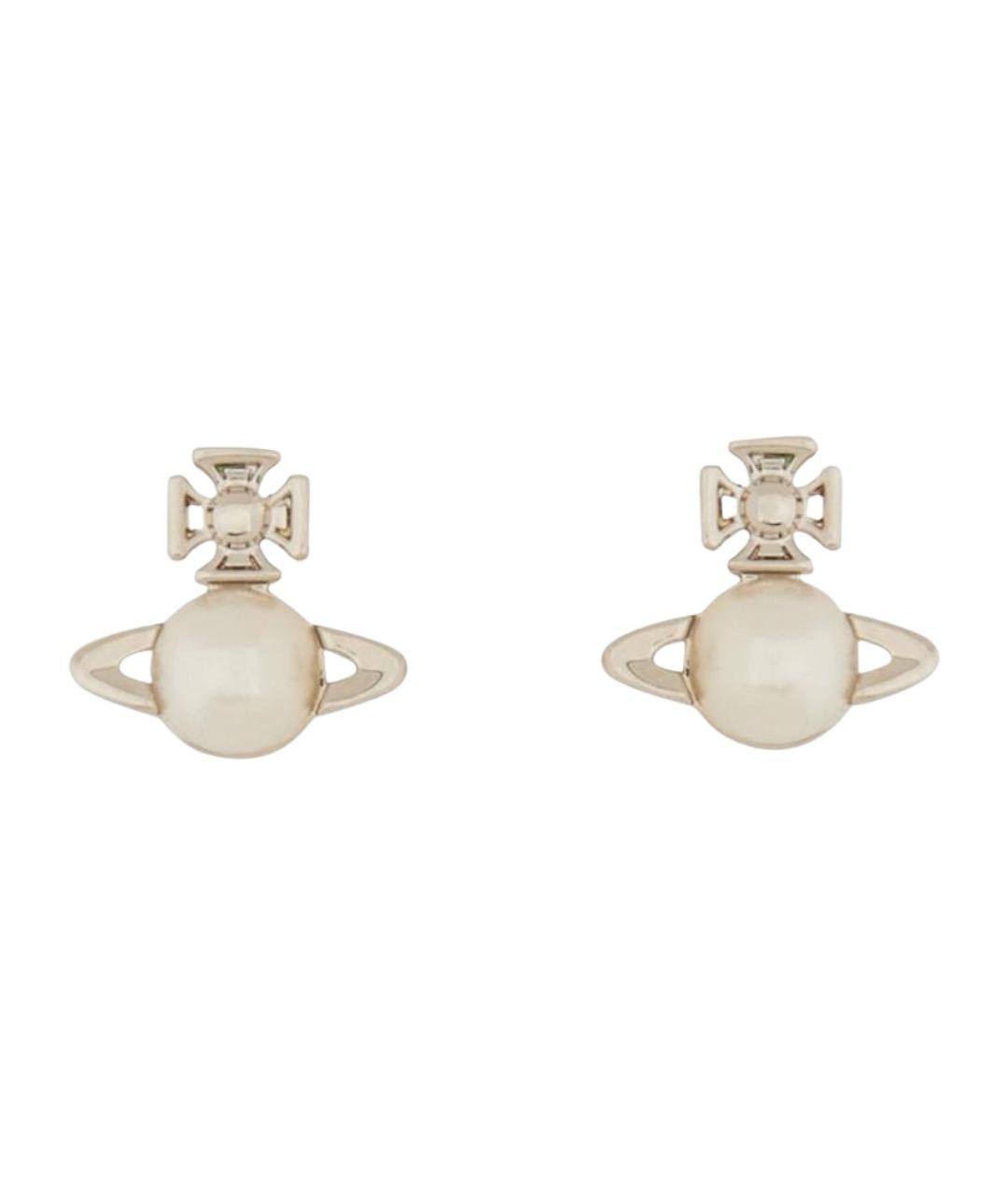 VIVIENNE WESTWOOD Серебряные металлические серьги, фото 1