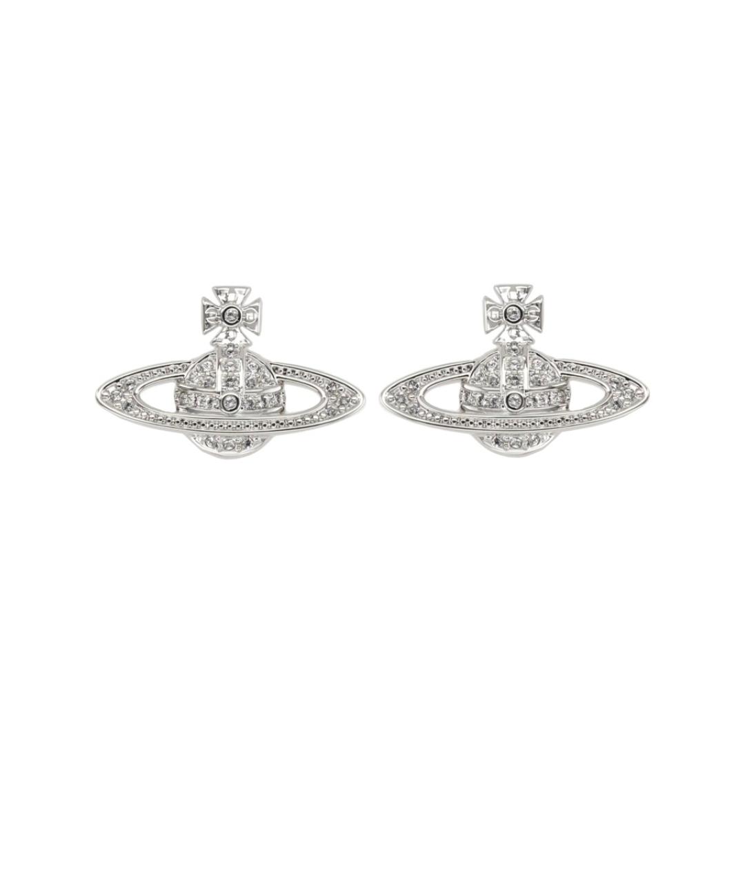 VIVIENNE WESTWOOD Серебряные металлические серьги, фото 3