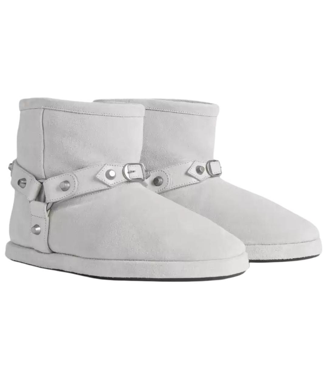 BALENCIAGA Голубые ботинки, фото 3