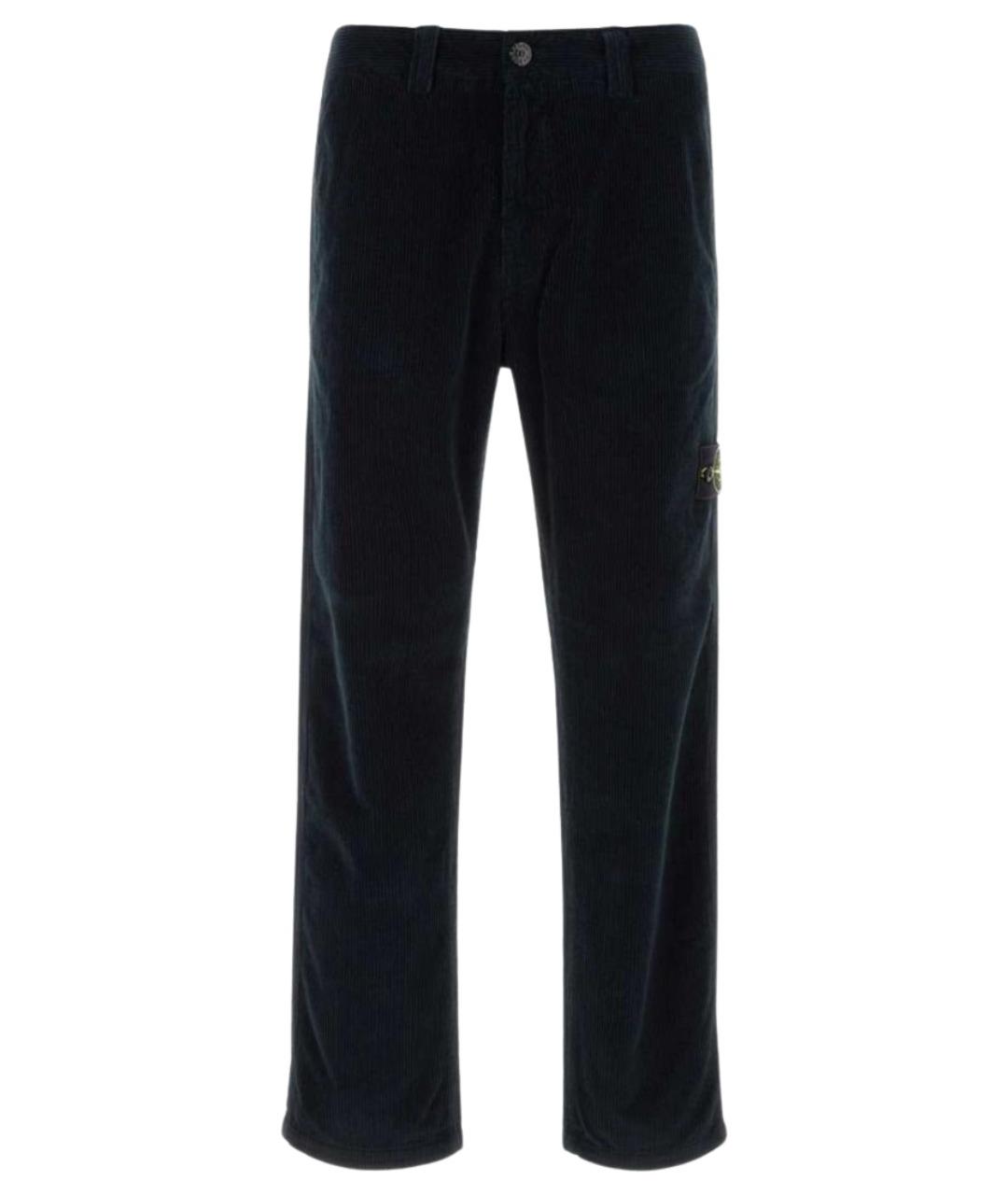 STONE ISLAND Синие хлопковые повседневные брюки, фото 1
