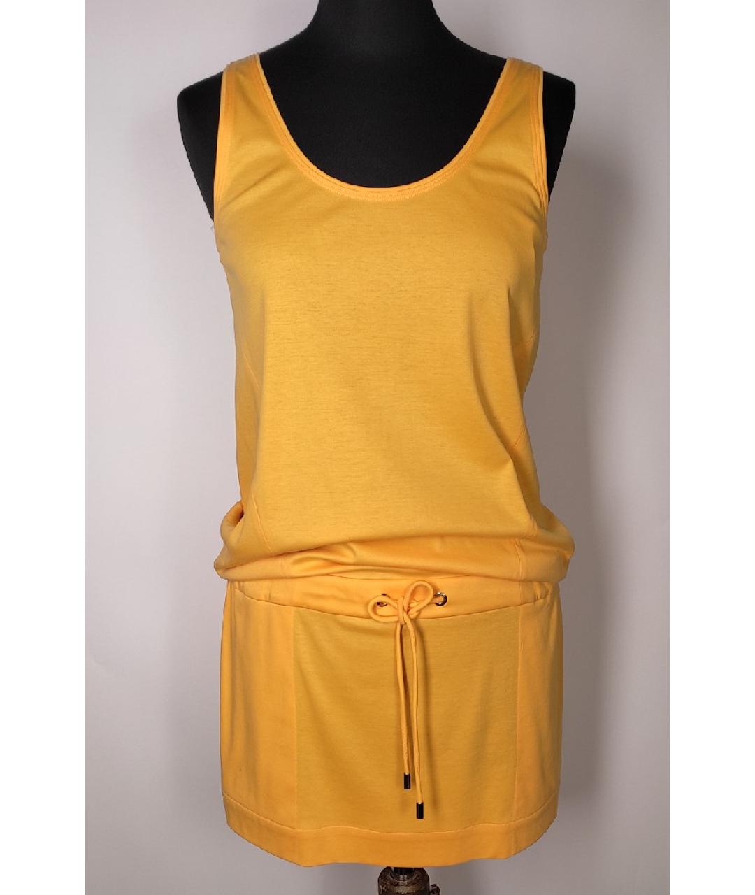 HERMES PRE-OWNED Желтое хлопковое платье, фото 8