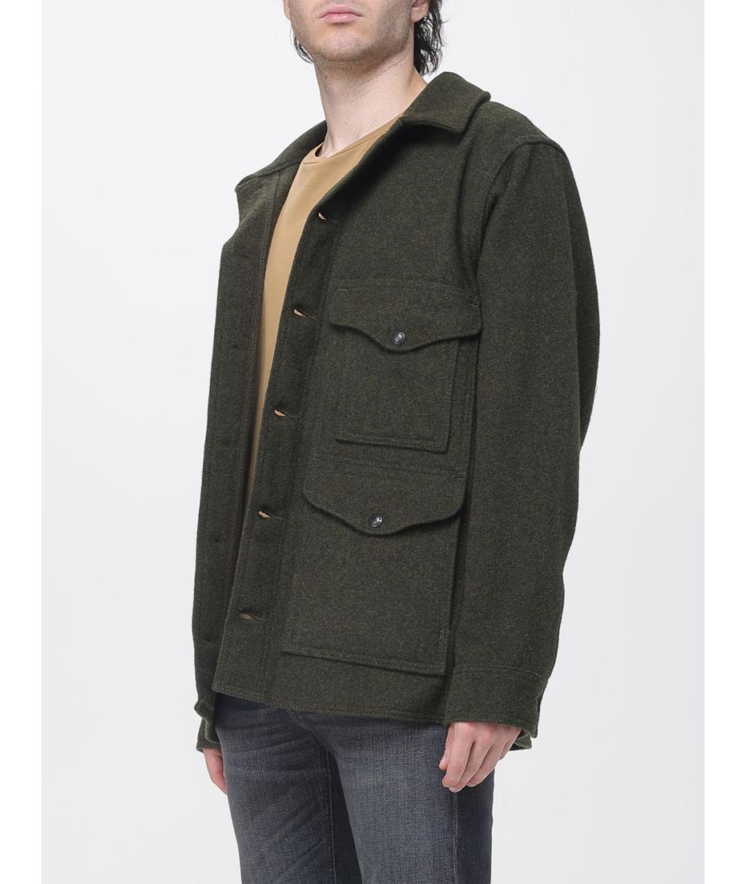 FILSON Зеленая шерстяная куртка, фото 3