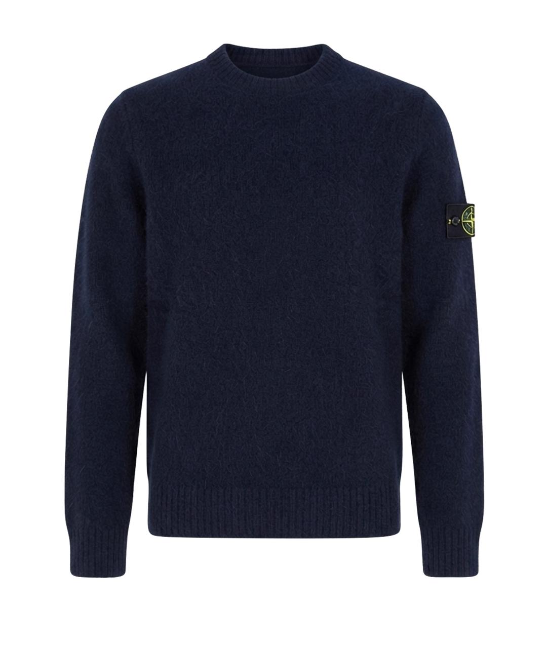 STONE ISLAND Синий шерстяной джемпер / свитер, фото 1