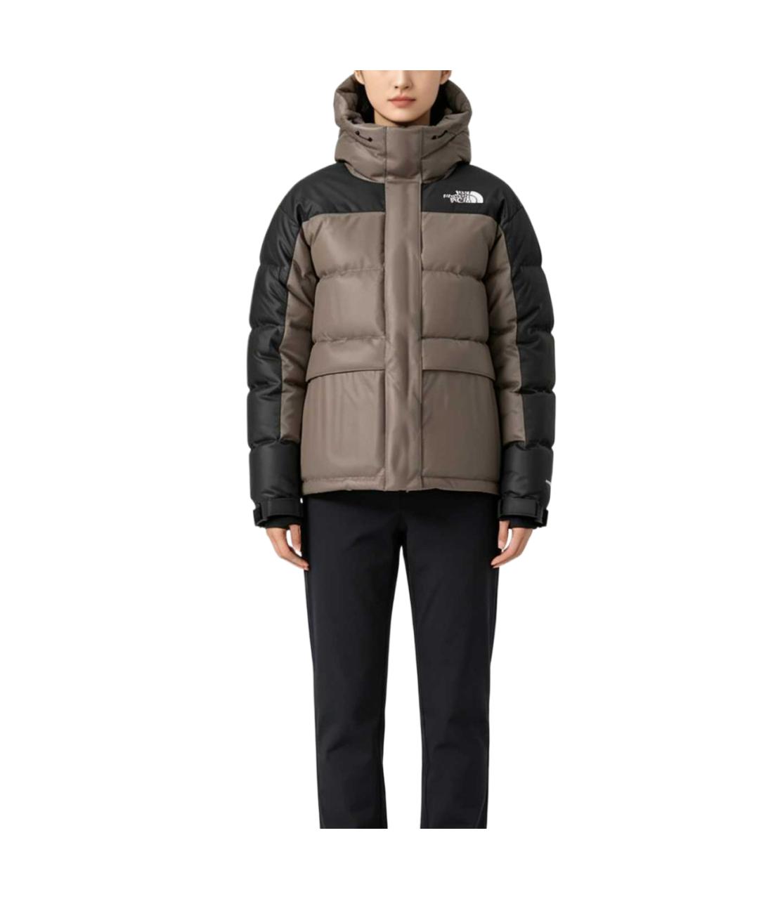 THE NORTH FACE Коричневый пуховик, фото 2