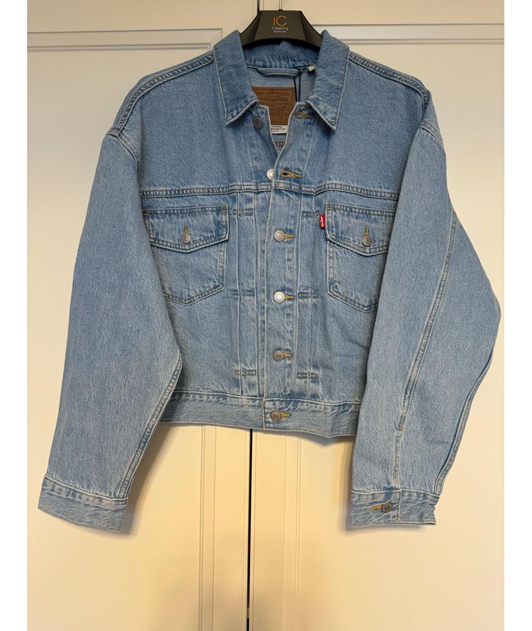 LEVI'S Голубая деним куртка, фото 9