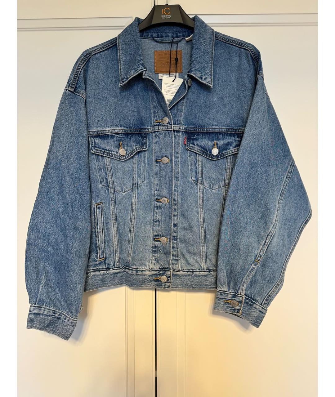 LEVI'S Голубая деним куртка, фото 9