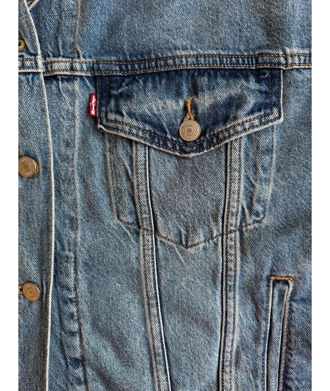 LEVI'S Голубая деним куртка, фото 4