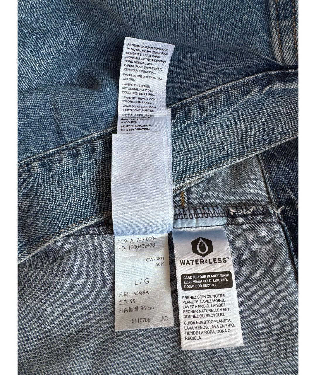 LEVI'S Голубая деним куртка, фото 8