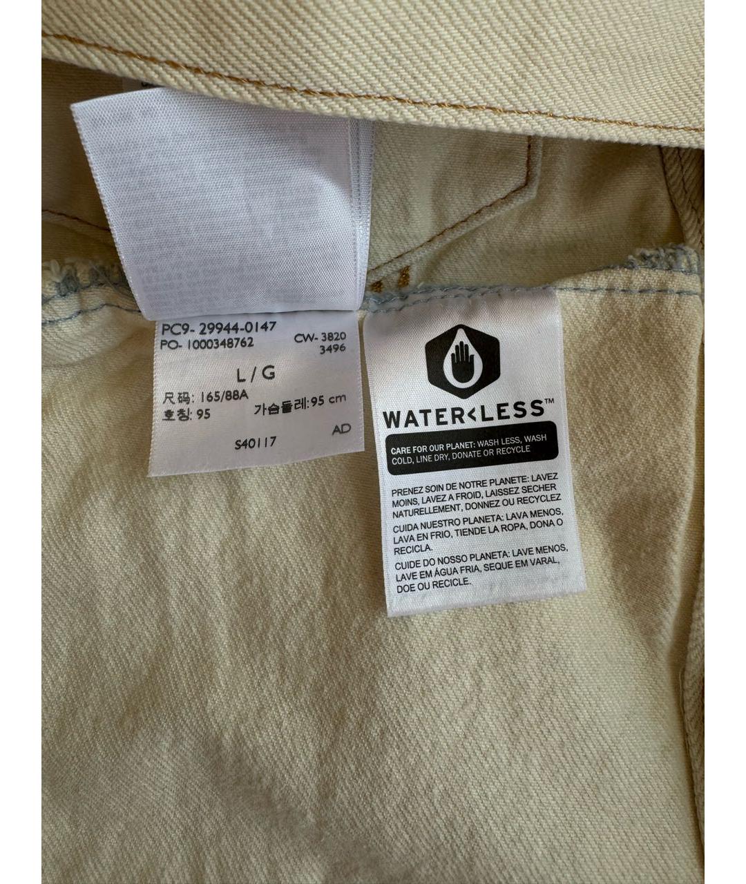 LEVI'S Белая деним куртка, фото 8