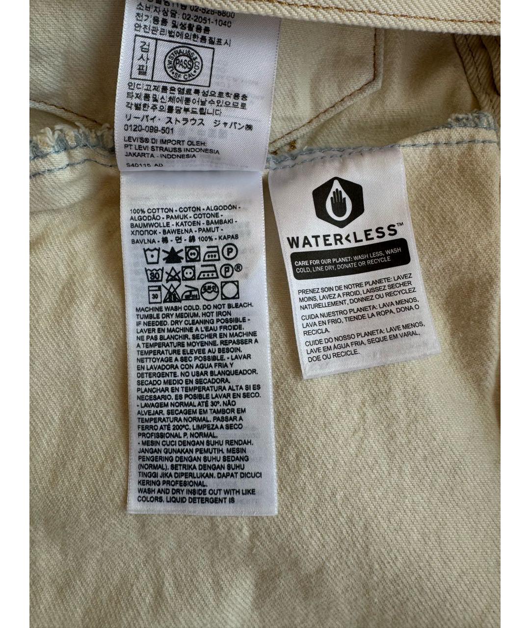 LEVI'S Белая деним куртка, фото 7