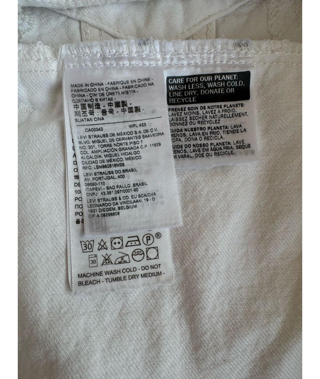LEVI'S Белая деним куртка, фото 6