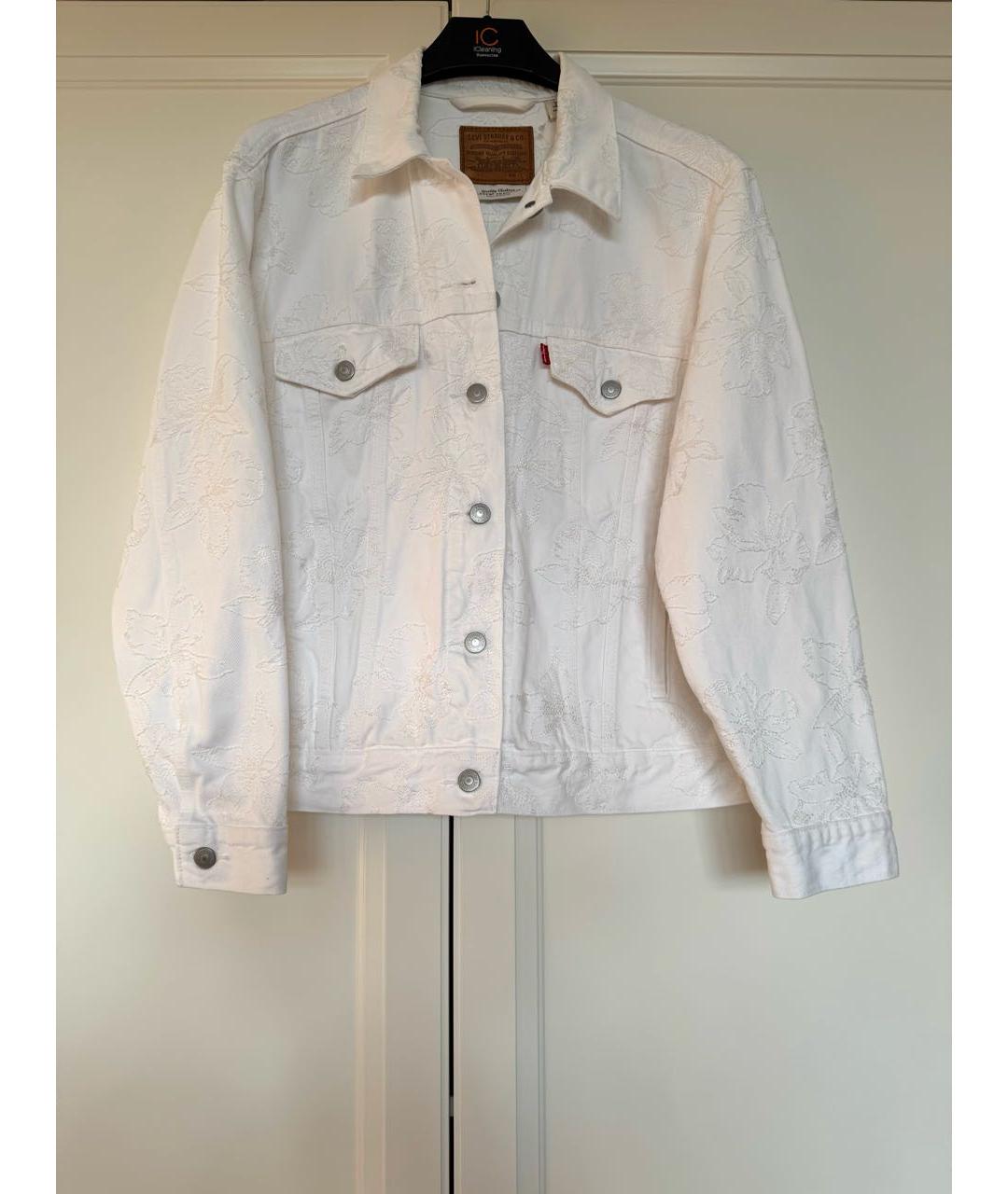 LEVI'S Белая деним куртка, фото 9