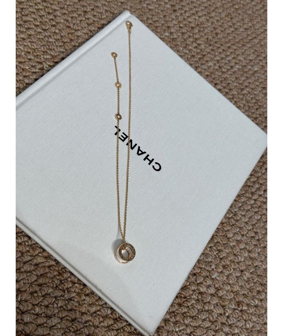 BVLGARI Белая подвеска из розового золота, фото 5