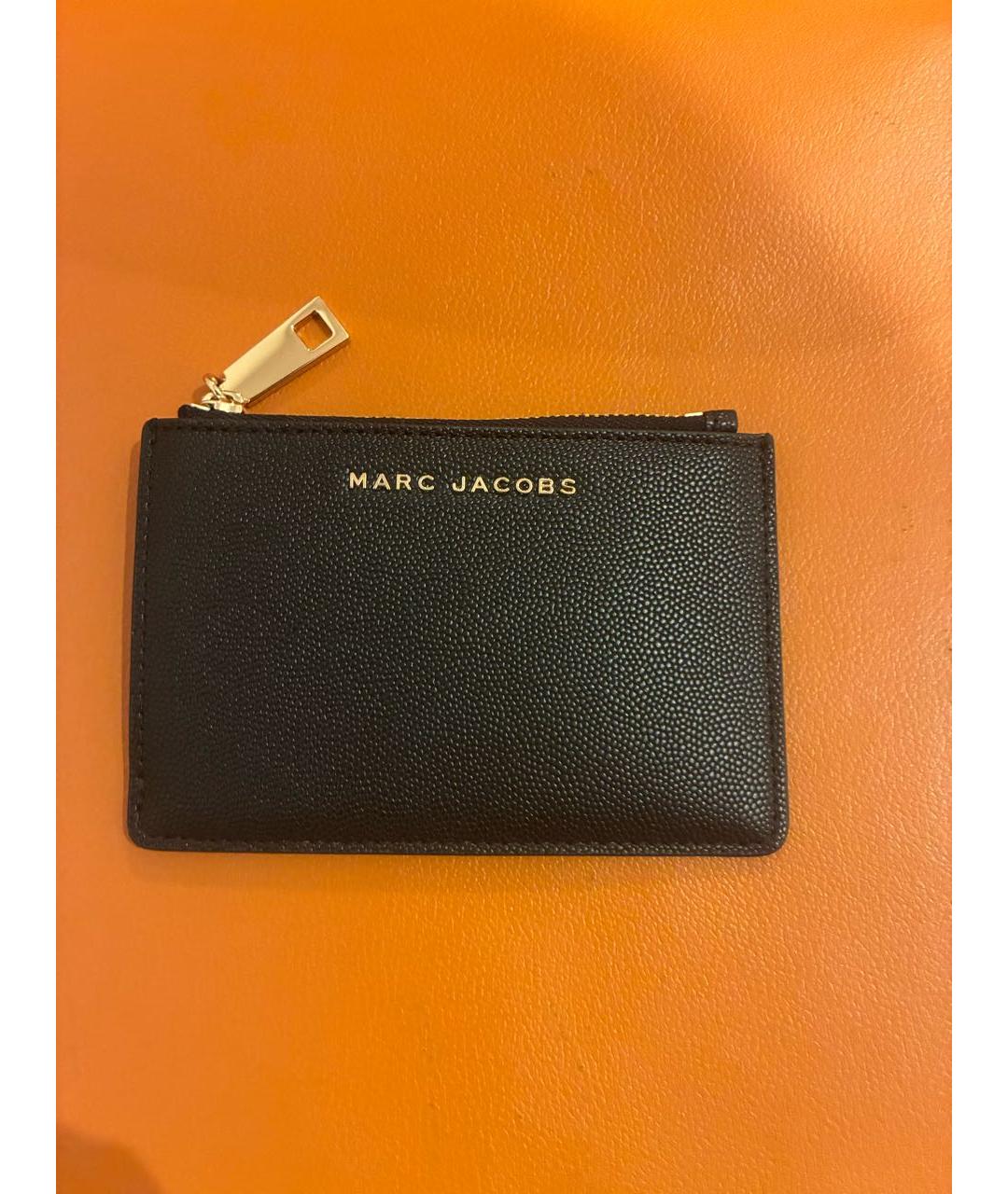 MARC JACOBS Черный кожаный кардхолдер, фото 3