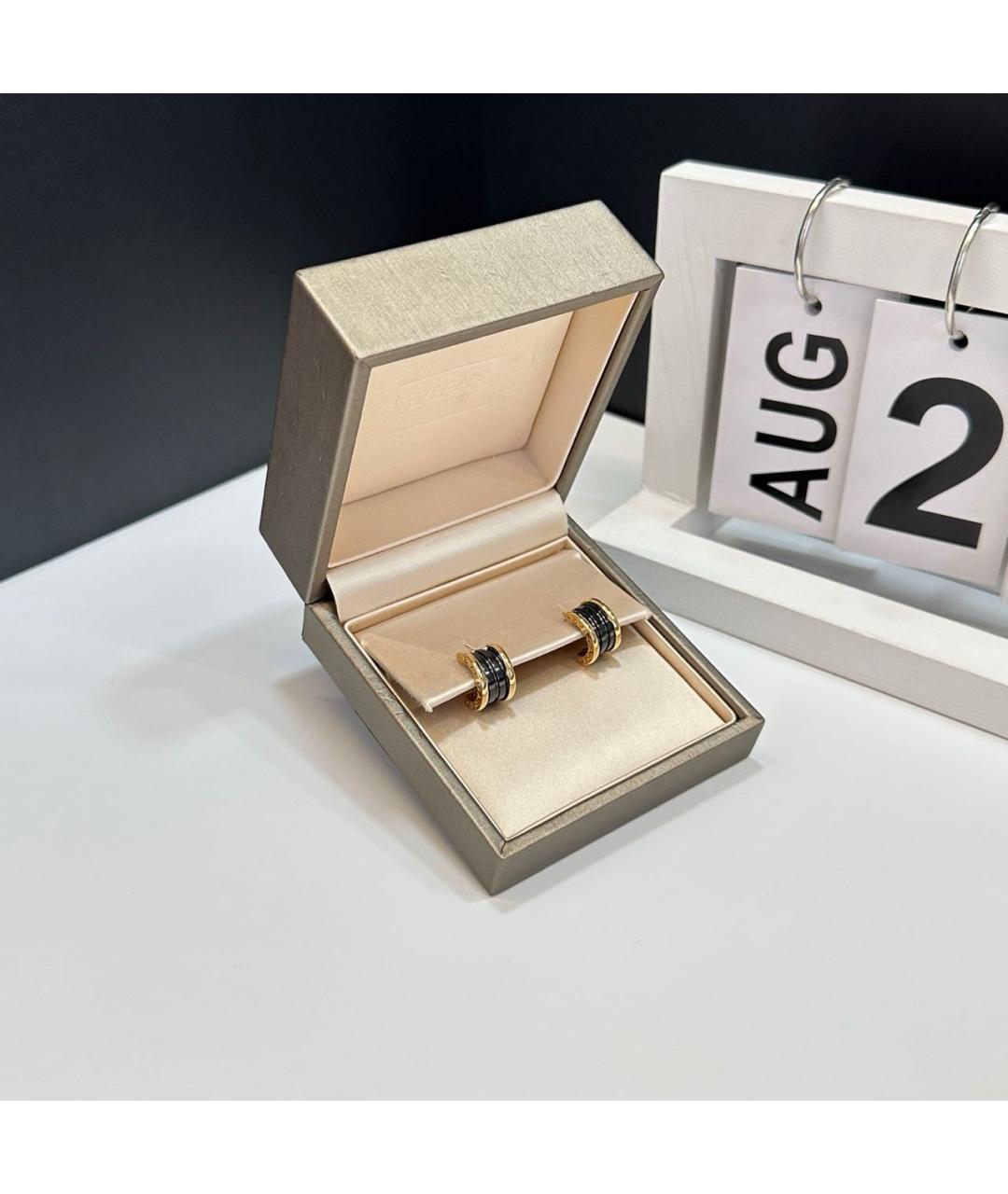 BVLGARI Золотые серьги из розового золота, фото 3