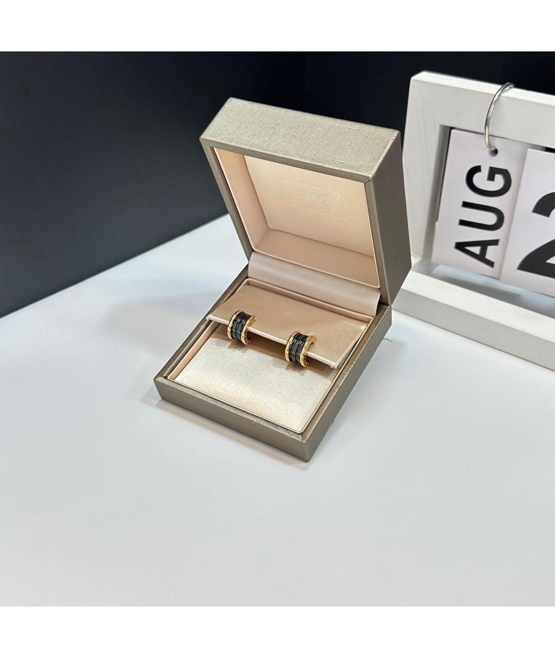 BVLGARI Золотые серьги из розового золота, фото 2