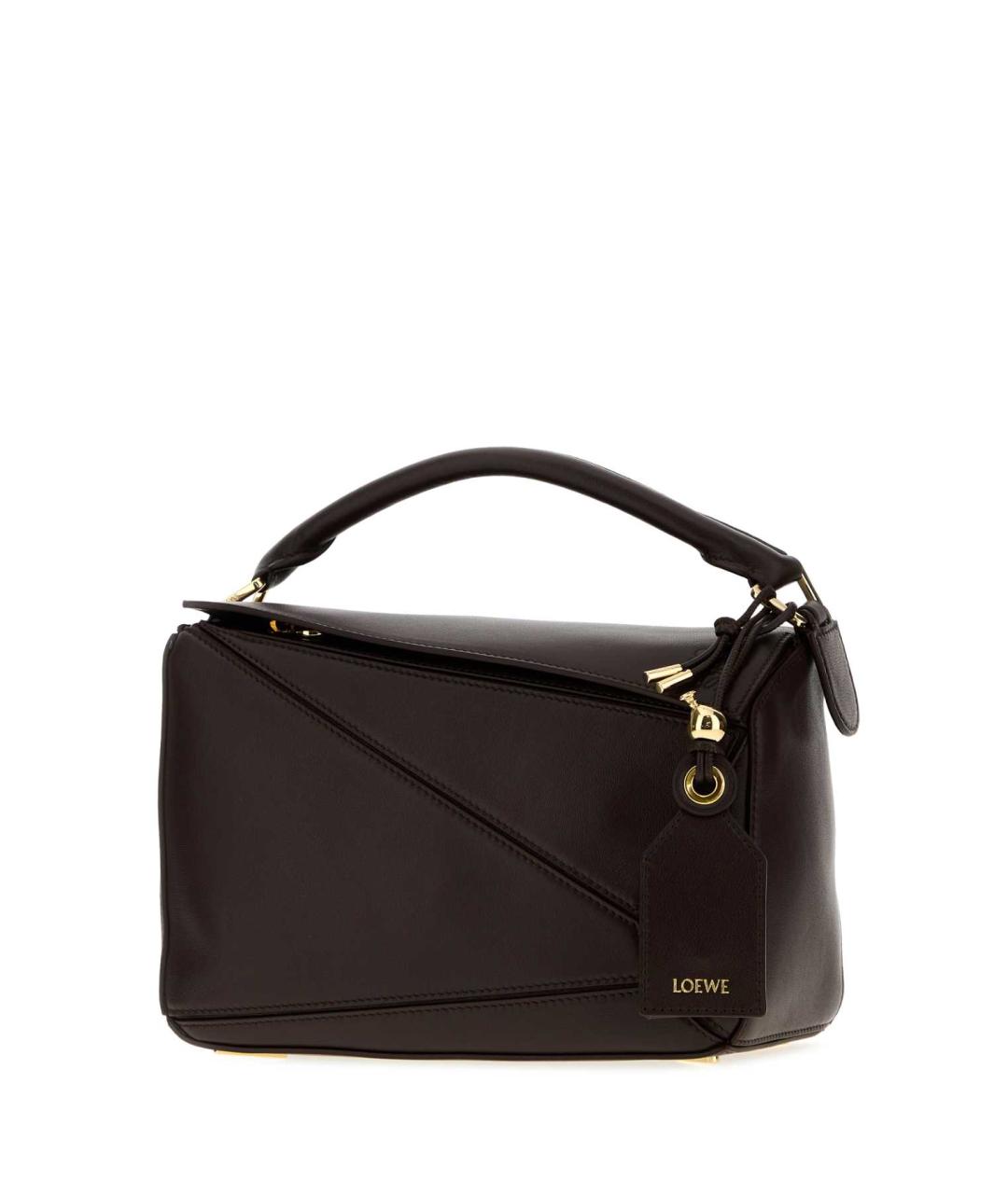 LOEWE Коричневая кожаная сумка через плечо, фото 2