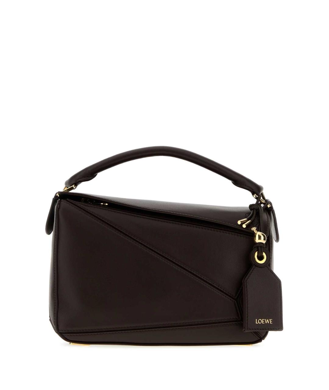LOEWE Коричневая кожаная сумка через плечо, фото 1