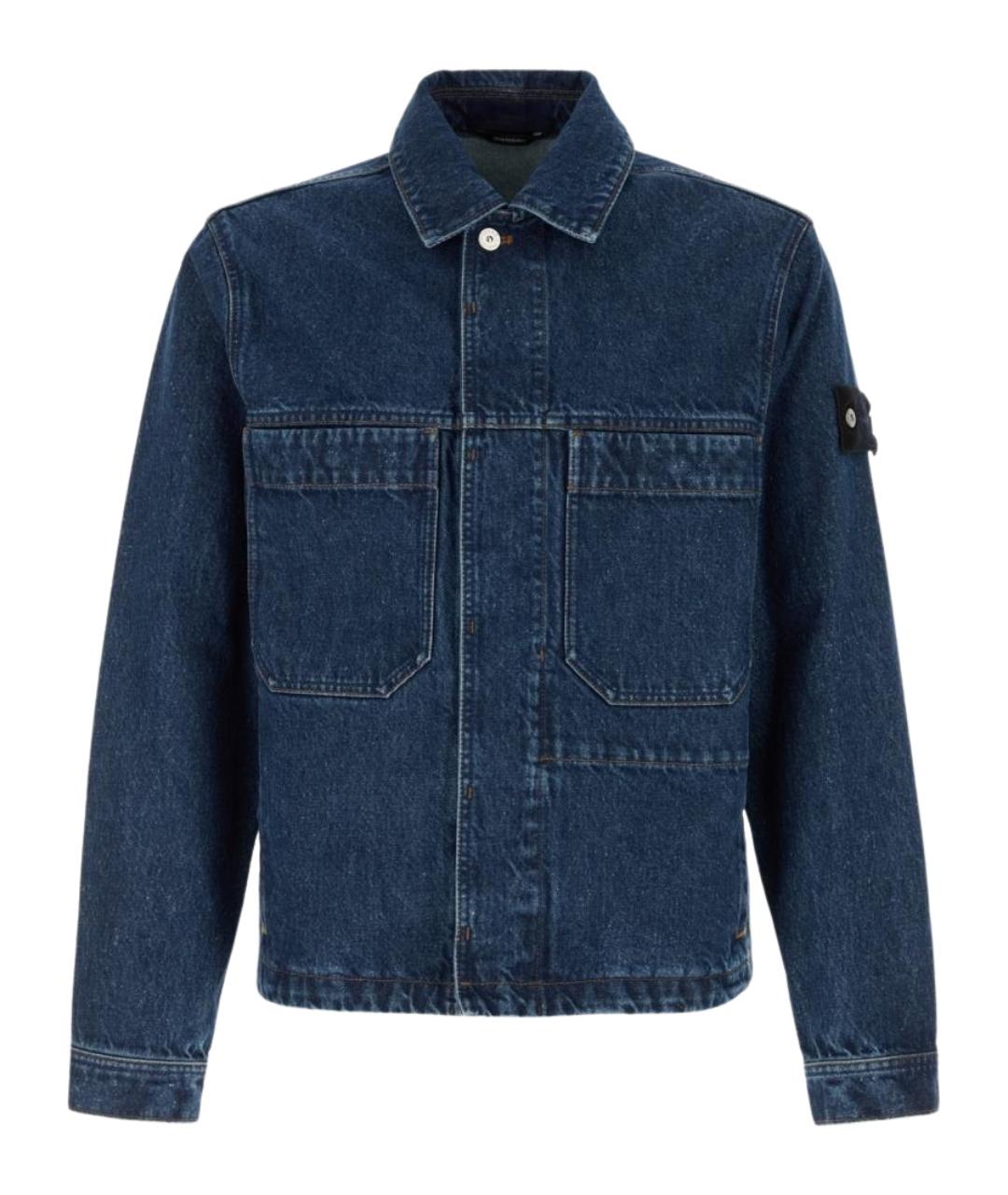 STONE ISLAND Синяя хлопковая куртка, фото 1