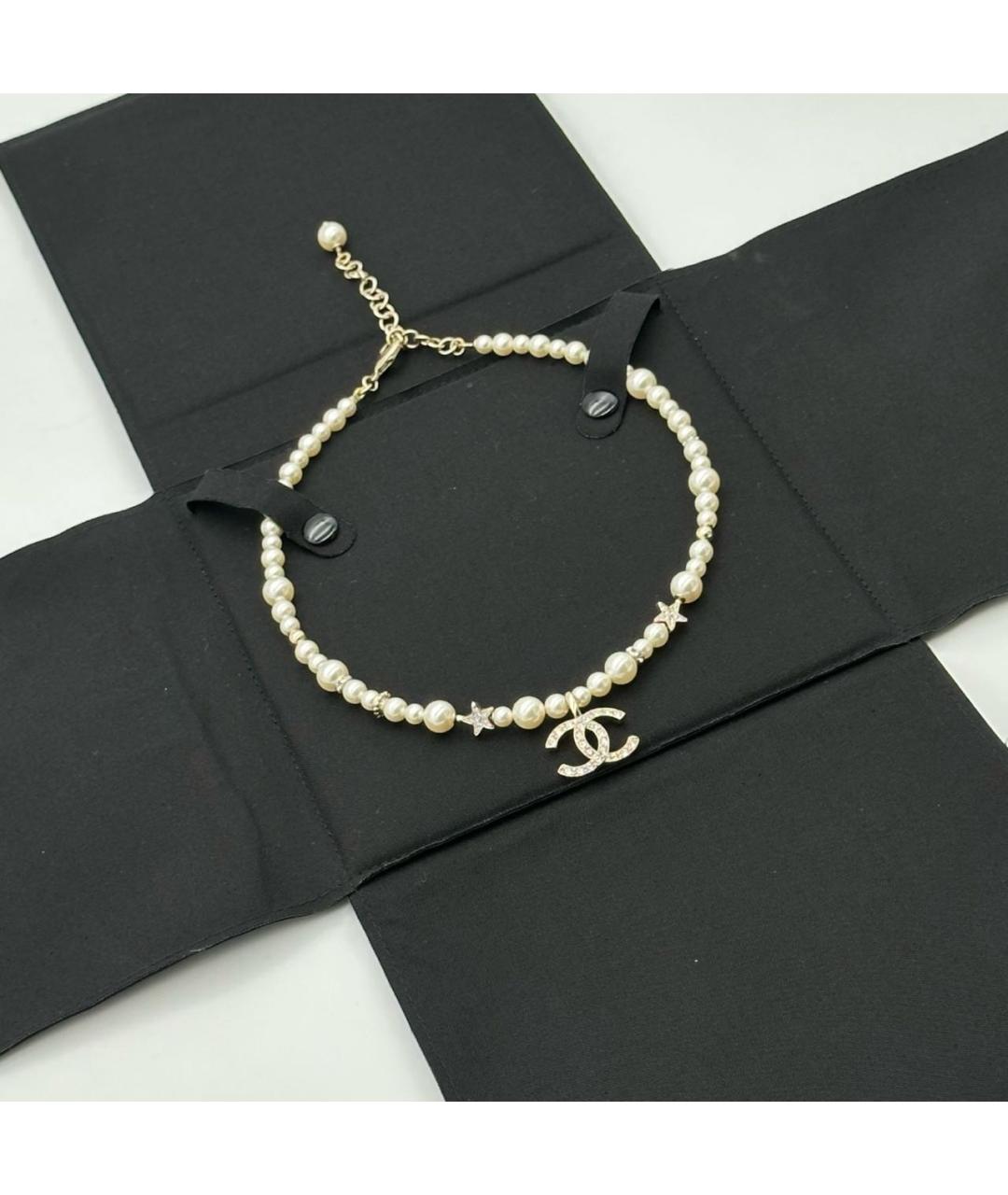 CHANEL Белое колье, фото 7