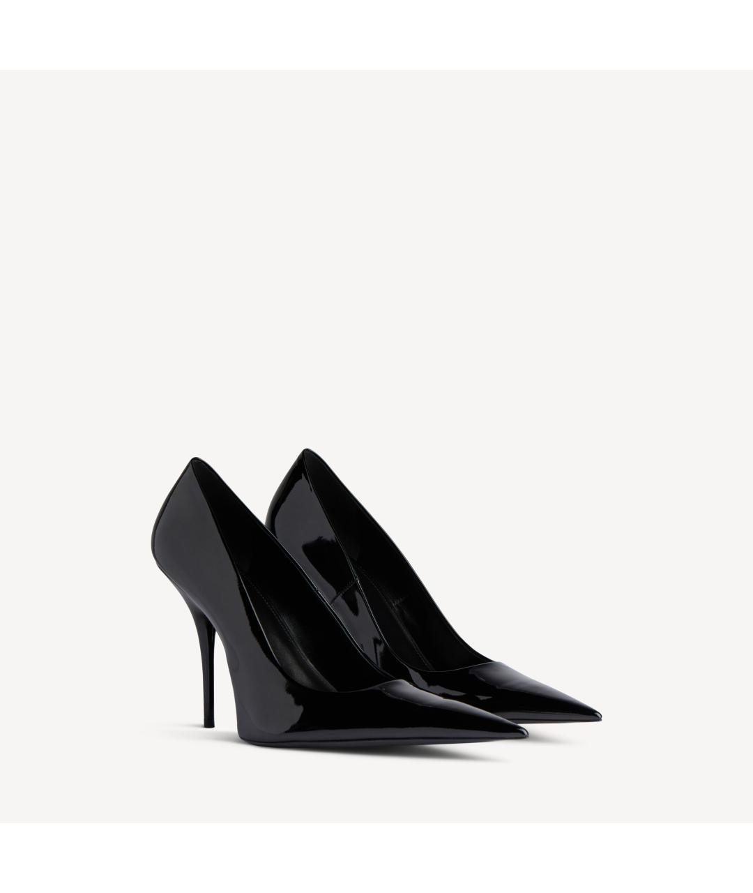 BALENCIAGA Черные туфли из лакированной кожи, фото 2