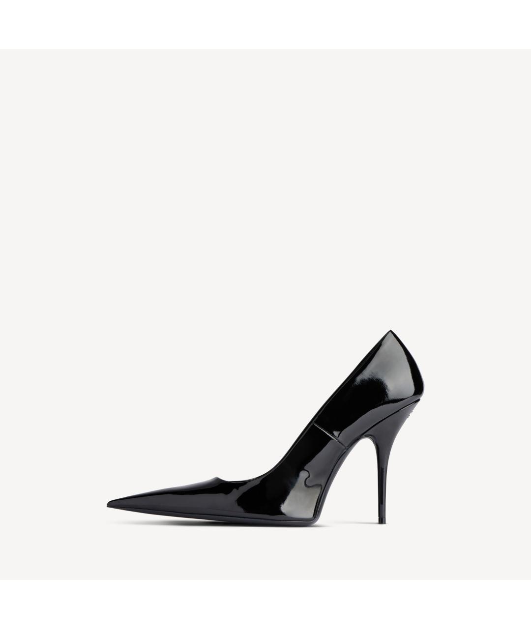 BALENCIAGA Черные туфли из лакированной кожи, фото 4