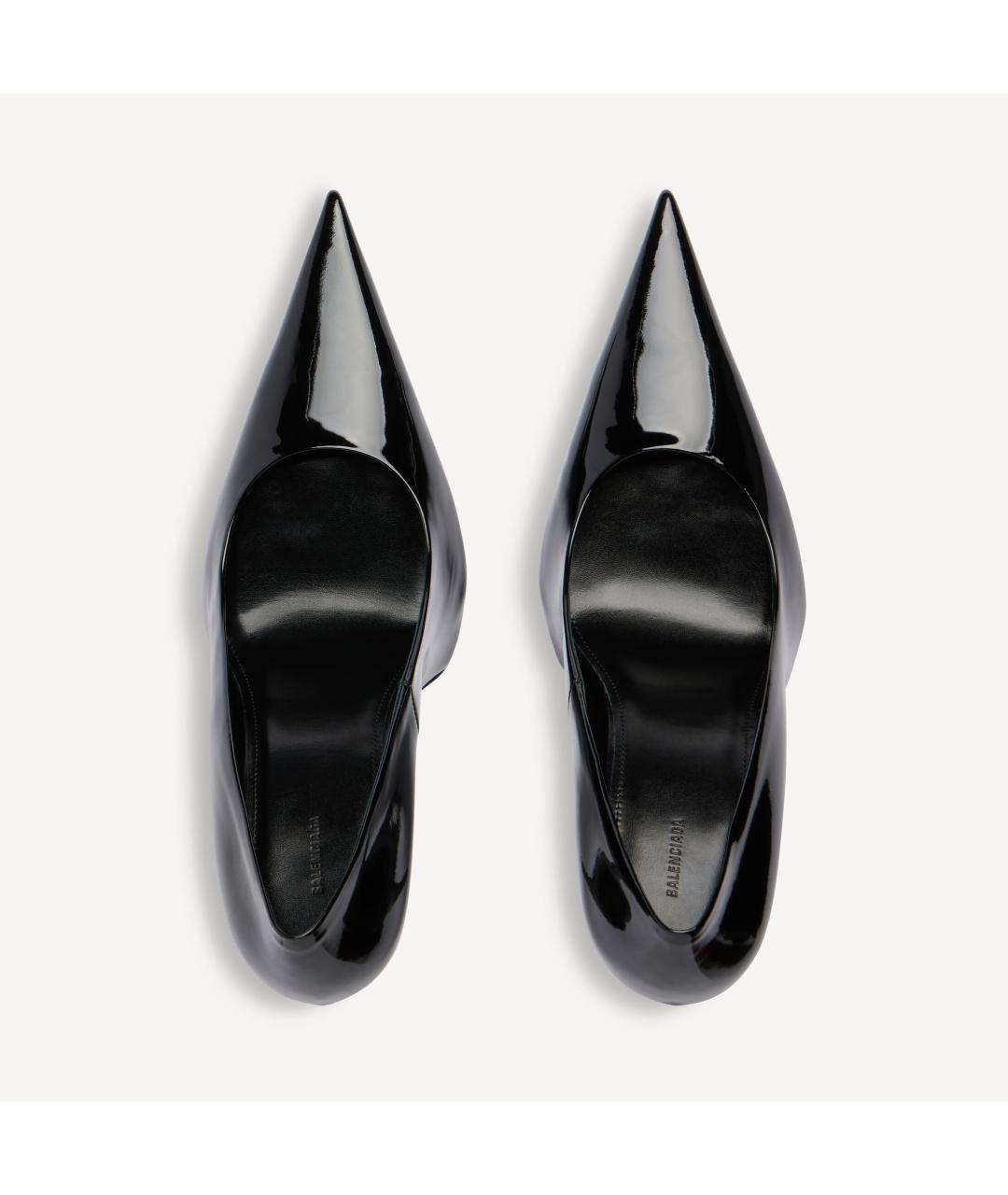 BALENCIAGA Черные туфли из лакированной кожи, фото 6