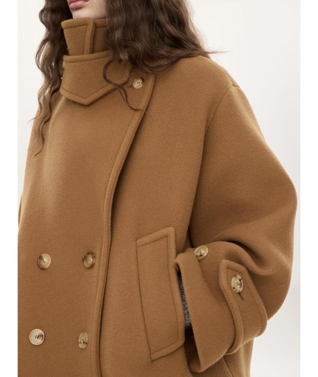 CHLOE Бежевое шерстяное пальто, фото 4